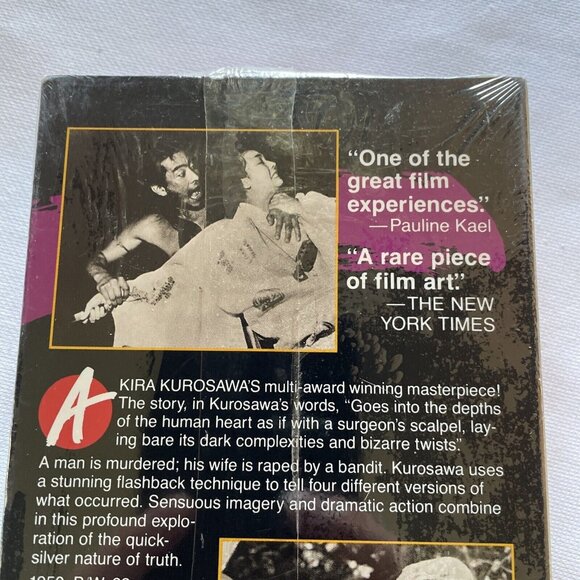 Rashomon VHS Sealed Academy Award-Winning Film Akira Kurosawa Hi-Fi Mono Janus C - Picture 10 of 14
